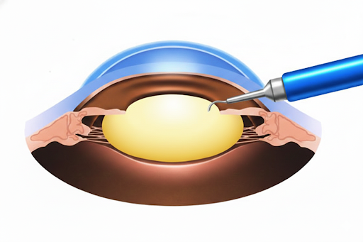 眼内レンズを挿入